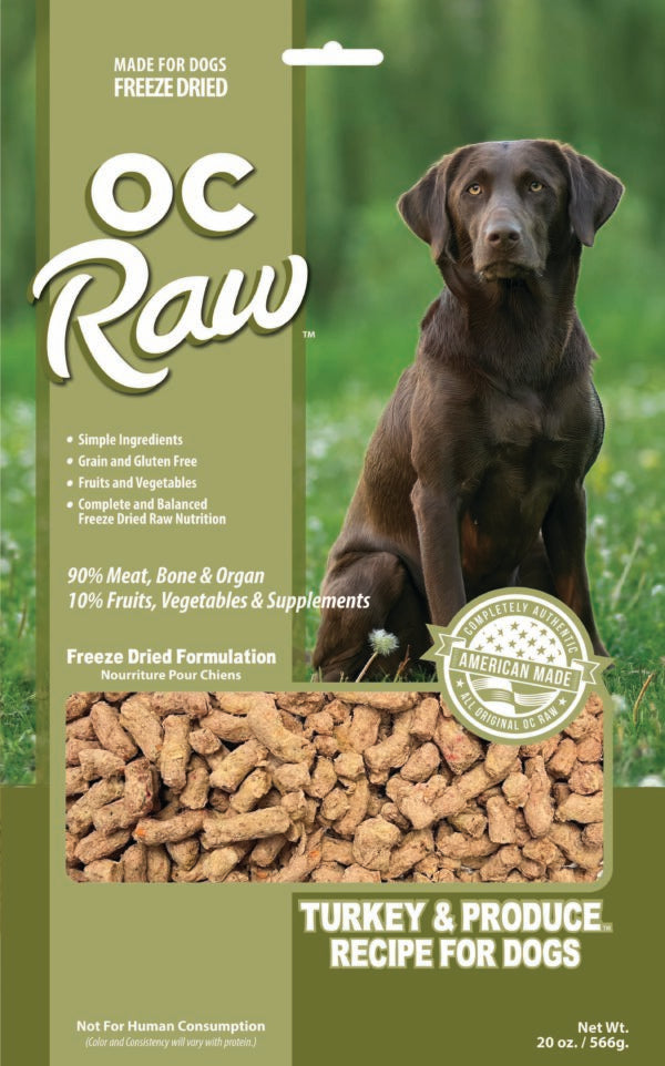 OC Raw Freeze Dried Dog Food - Turkey