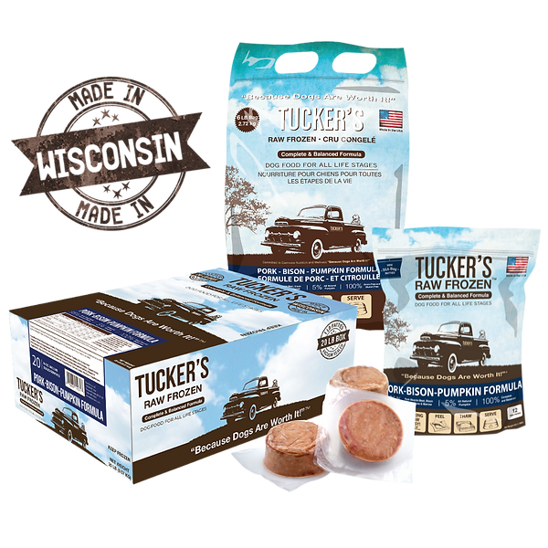 Tucker's Frozen Raw Dog Food - Pork, Bison & Pumpkin
