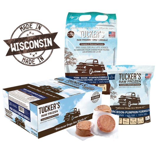 Tucker's Frozen Raw Dog Food - Pork, Bison & Pumpkin
