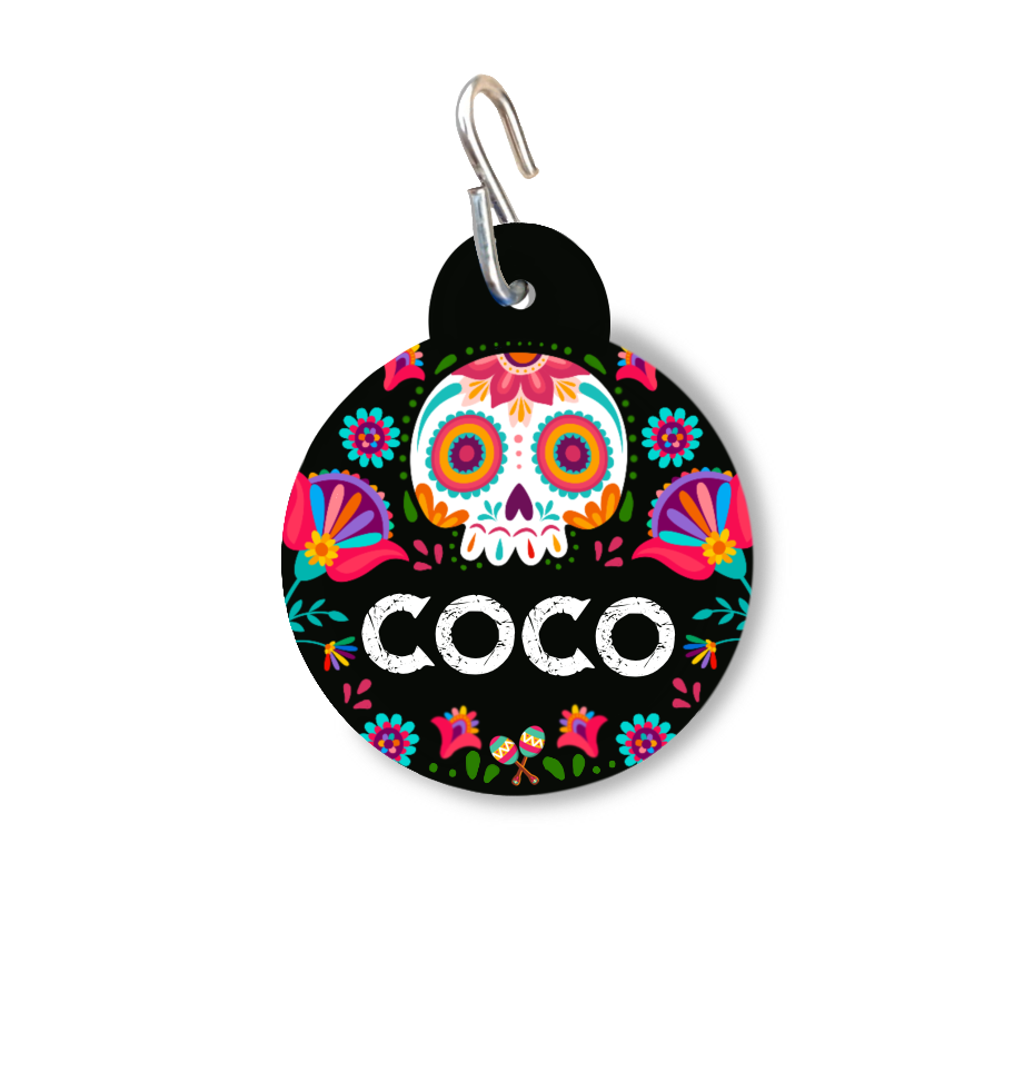 Calavera ID Tag