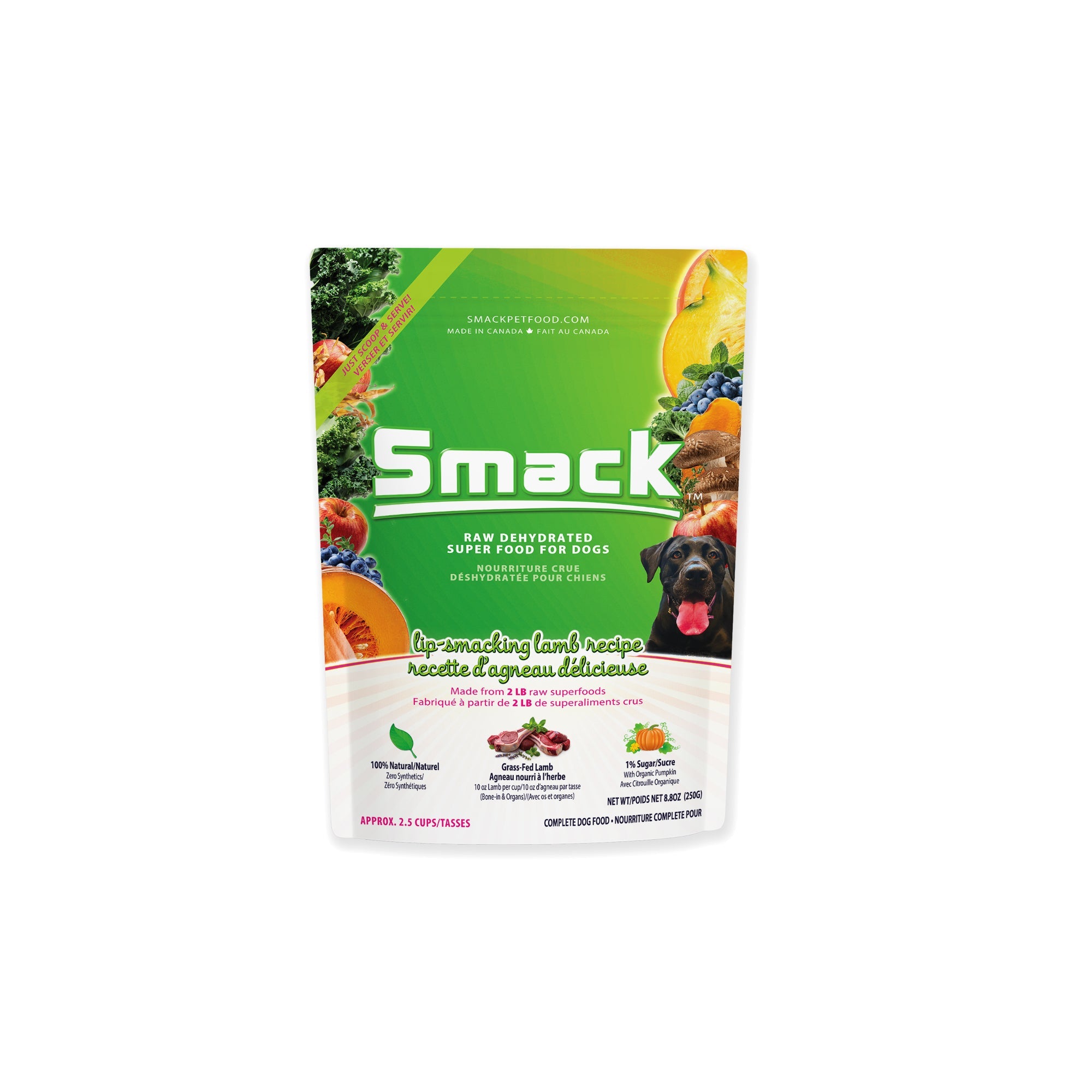 Smack Dehydrated Raw Dog Food - Lip Smacking Lamb