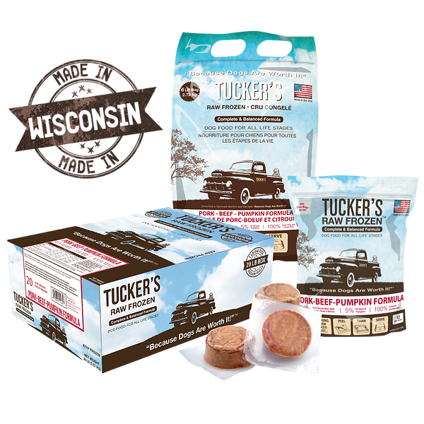 Tucker's Frozen Raw Dog Food - Pork, Beef & Pumpkin