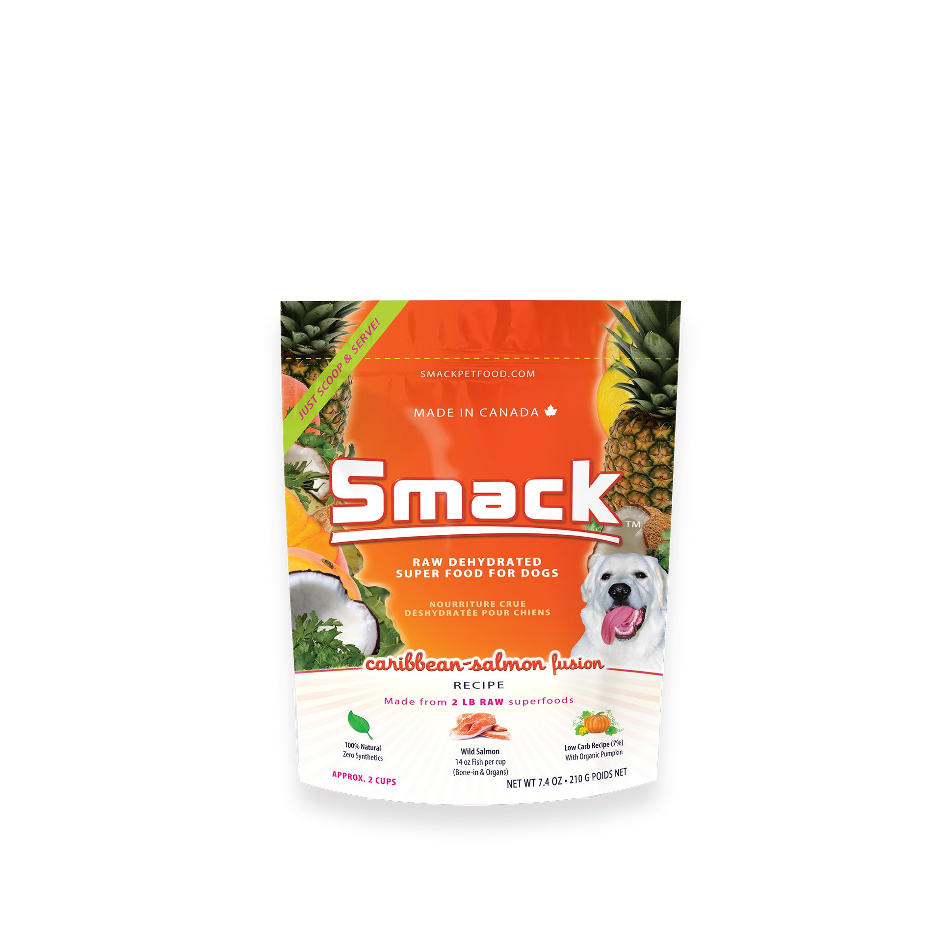 Smack Dehydrated Raw Dog Food - Caribbean Salmon