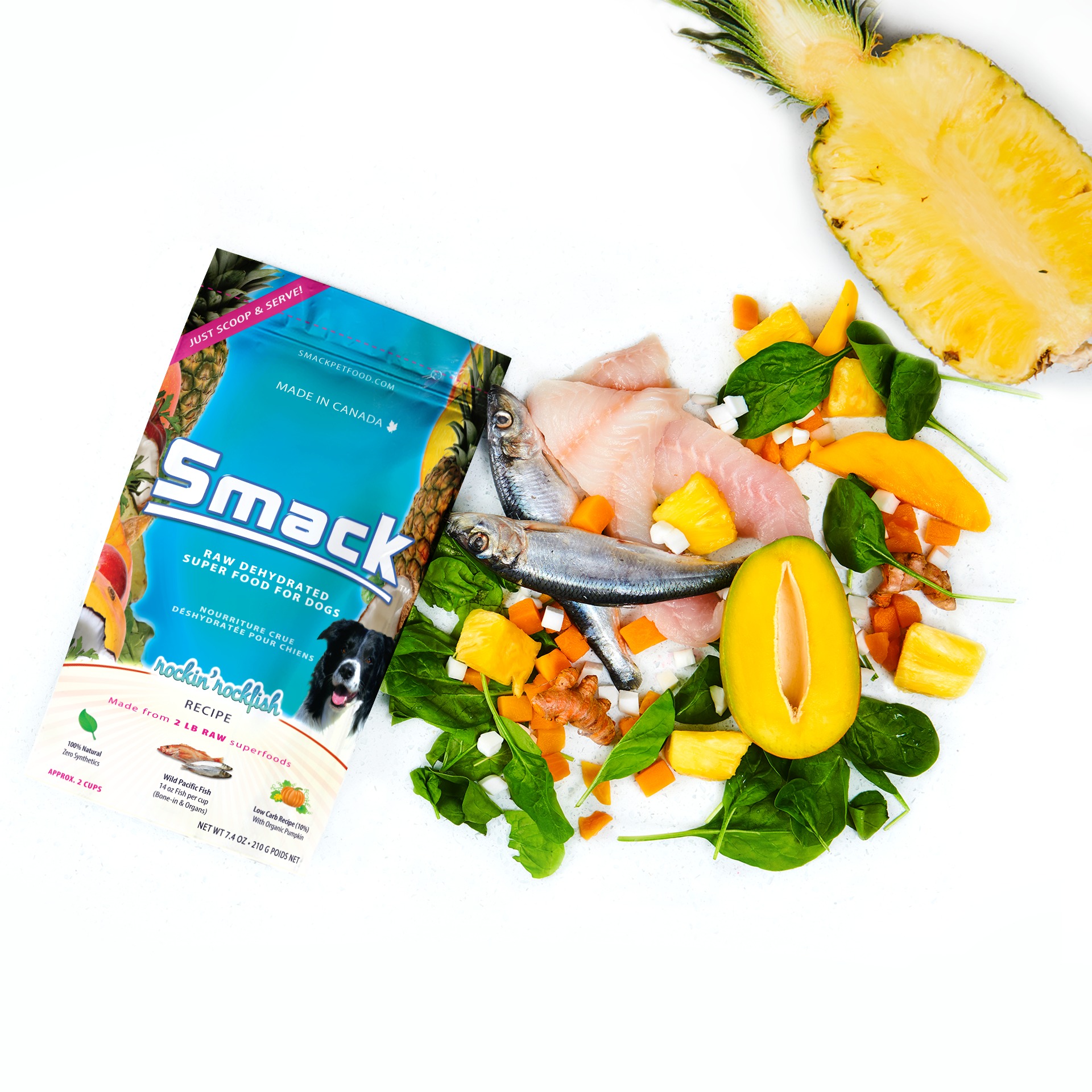 Smack Dehydrated Raw Dog Food - Rockin' Rockfish