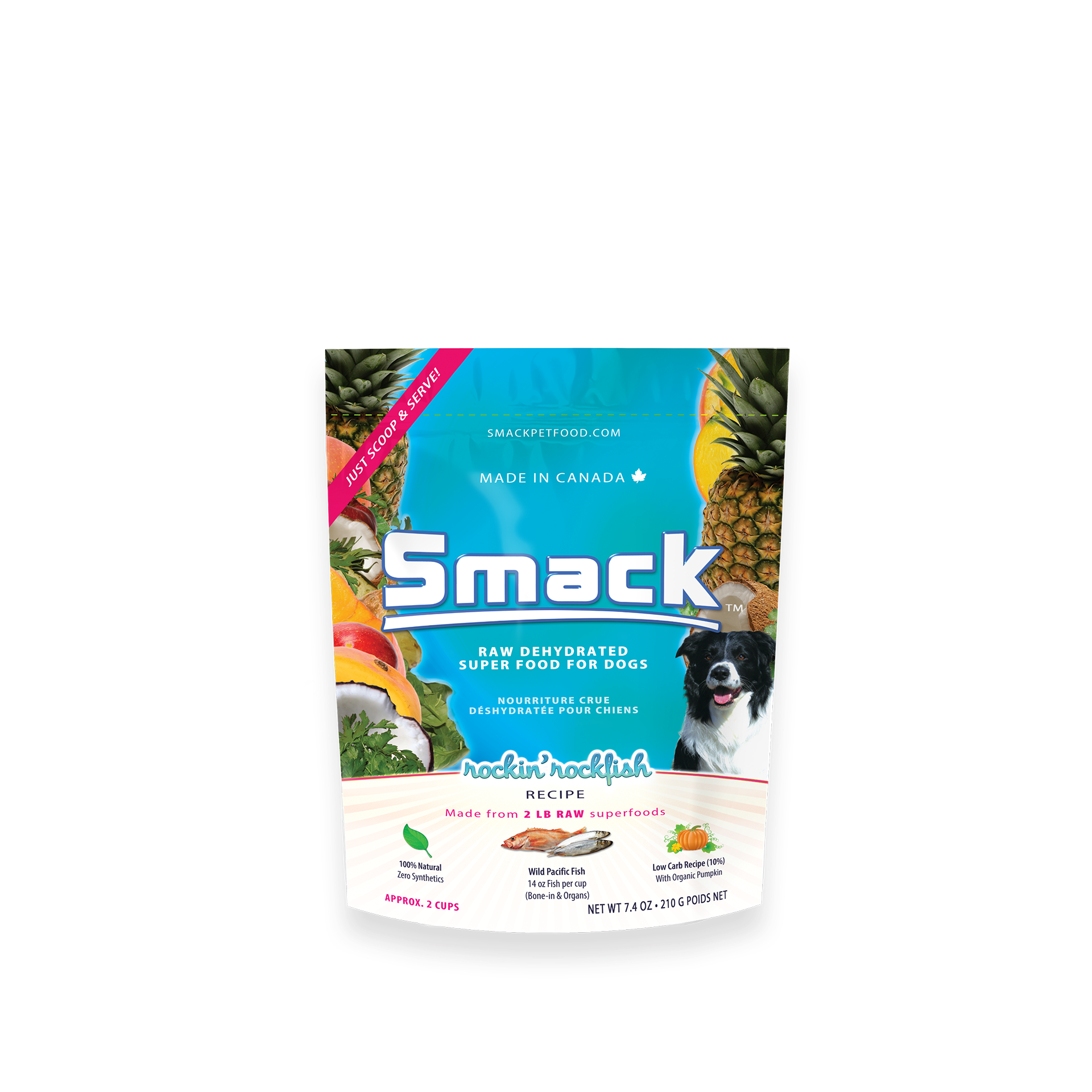 Smack Dehydrated Raw Dog Food - Rockin' Rockfish