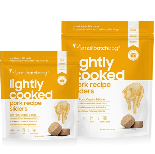 Lightly Cooked Dog Food