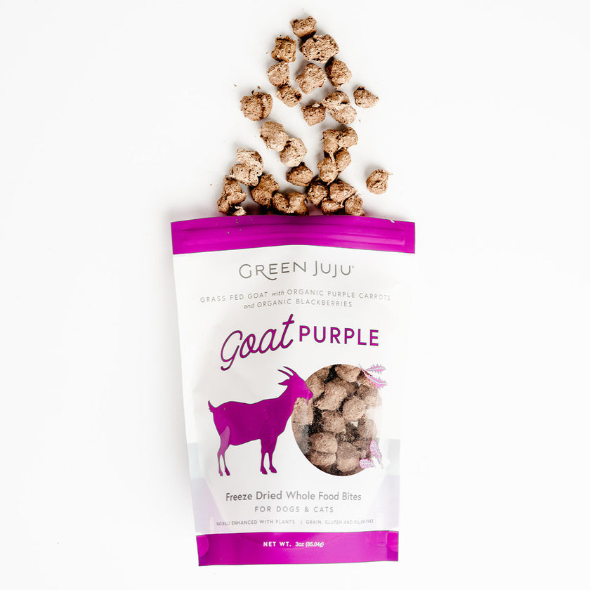 Green Juju Freeze Dried Whole Food Bites - Goat Purple