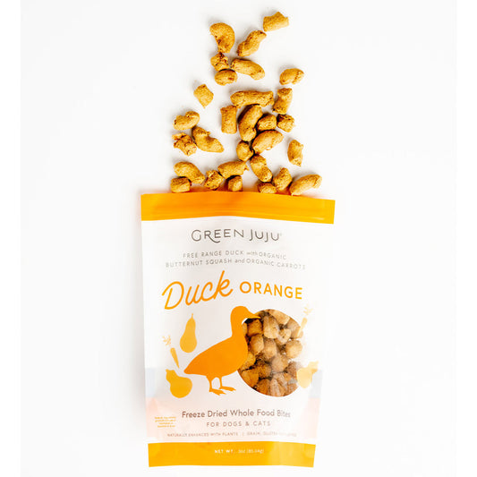 Green Juju Freeze Dried Whole Food Bites - Duck Orange