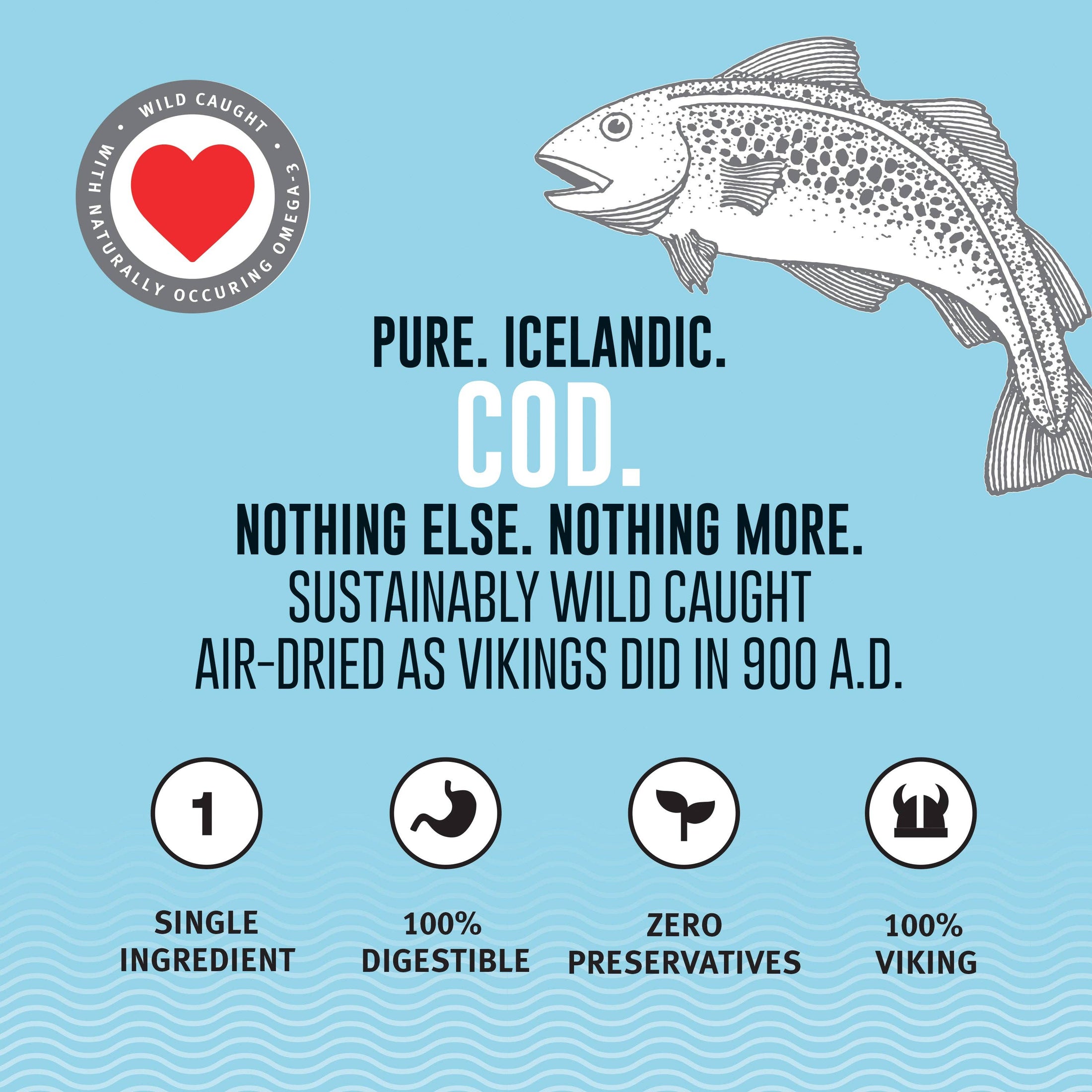 Icelandic+ Cod Skin 5" Short Chew