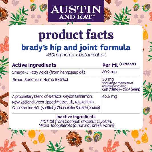 Austin + Kat Hip & Joint CBD Oil