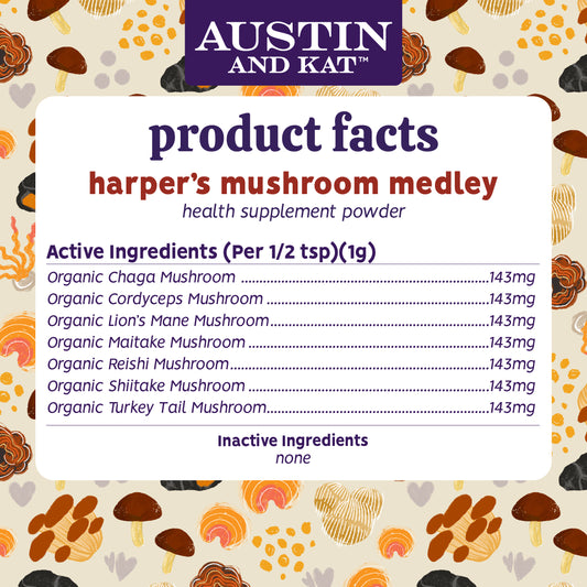 Austin + Kat Mushroom Medley Powder