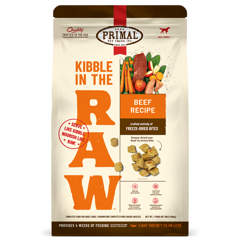 Primal Kibble in the Raw Freeze Dried Dog Food