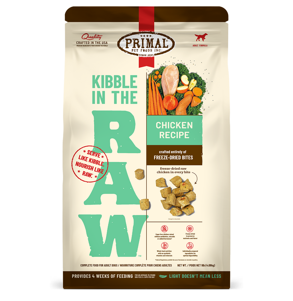 Primal Kibble in the Raw Freeze Dried Dog Food