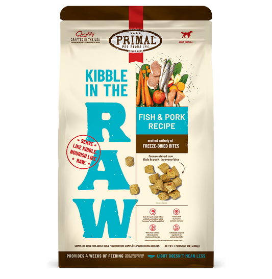 Primal Kibble in the Raw Freeze Dried Dog Food