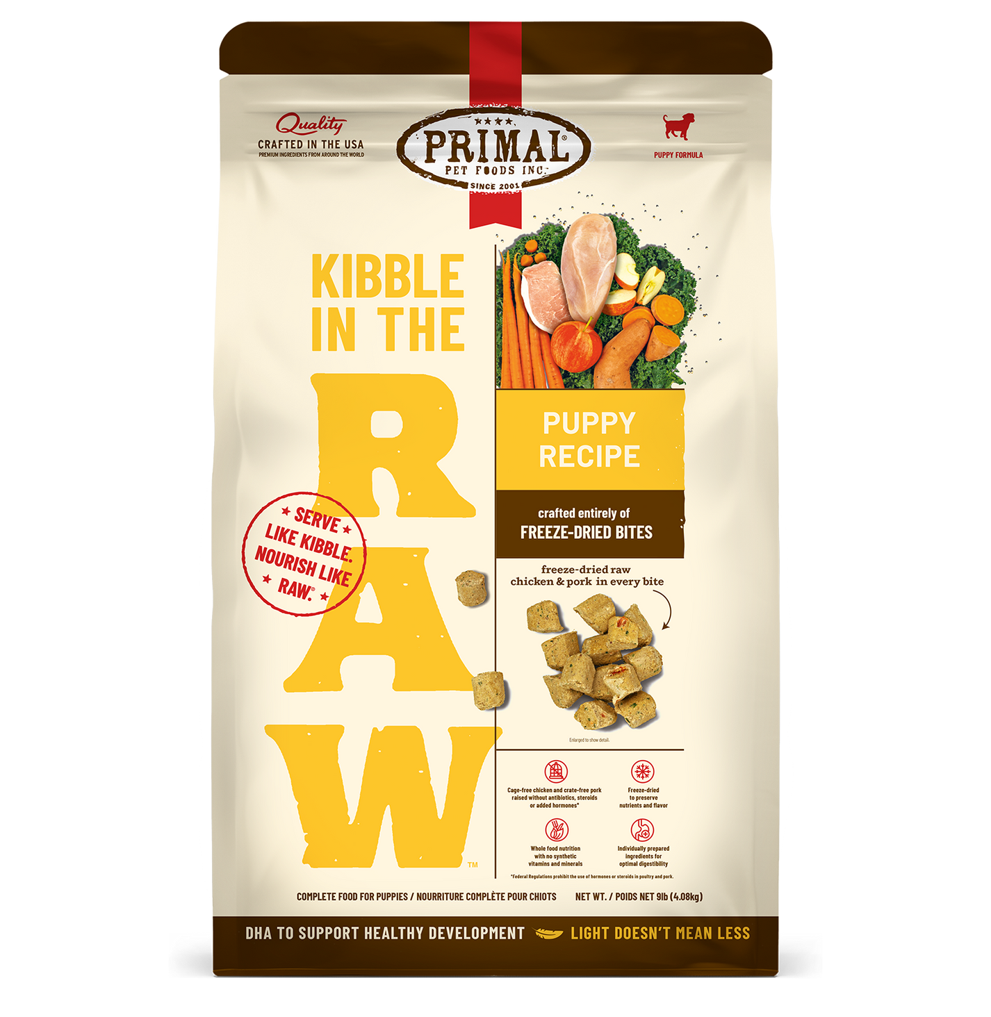 Primal Kibble in the Raw Freeze Dried Dog Food