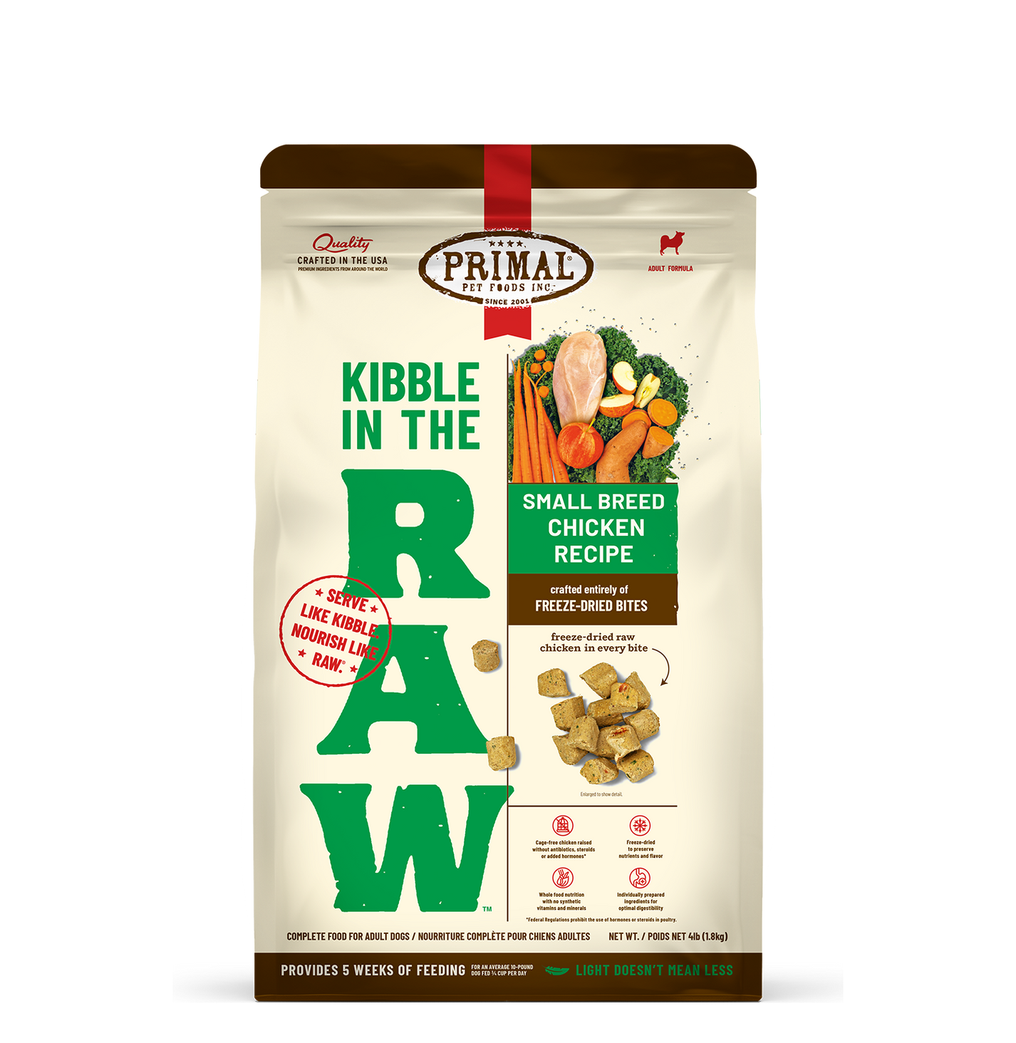 Primal Kibble in the Raw Freeze Dried Dog Food