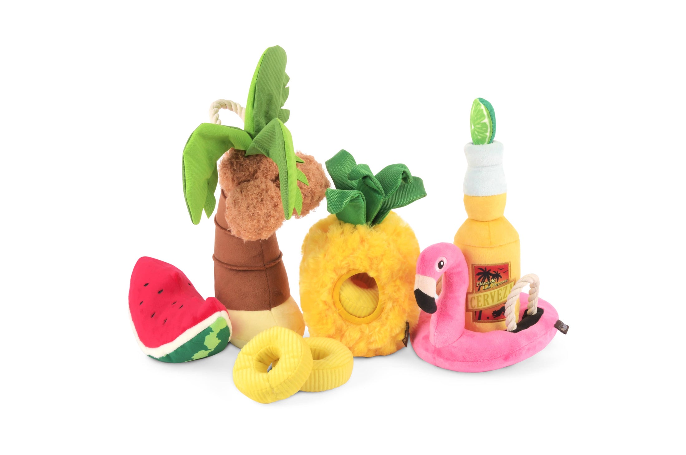 Tropical Paradise Plush Dog Toys