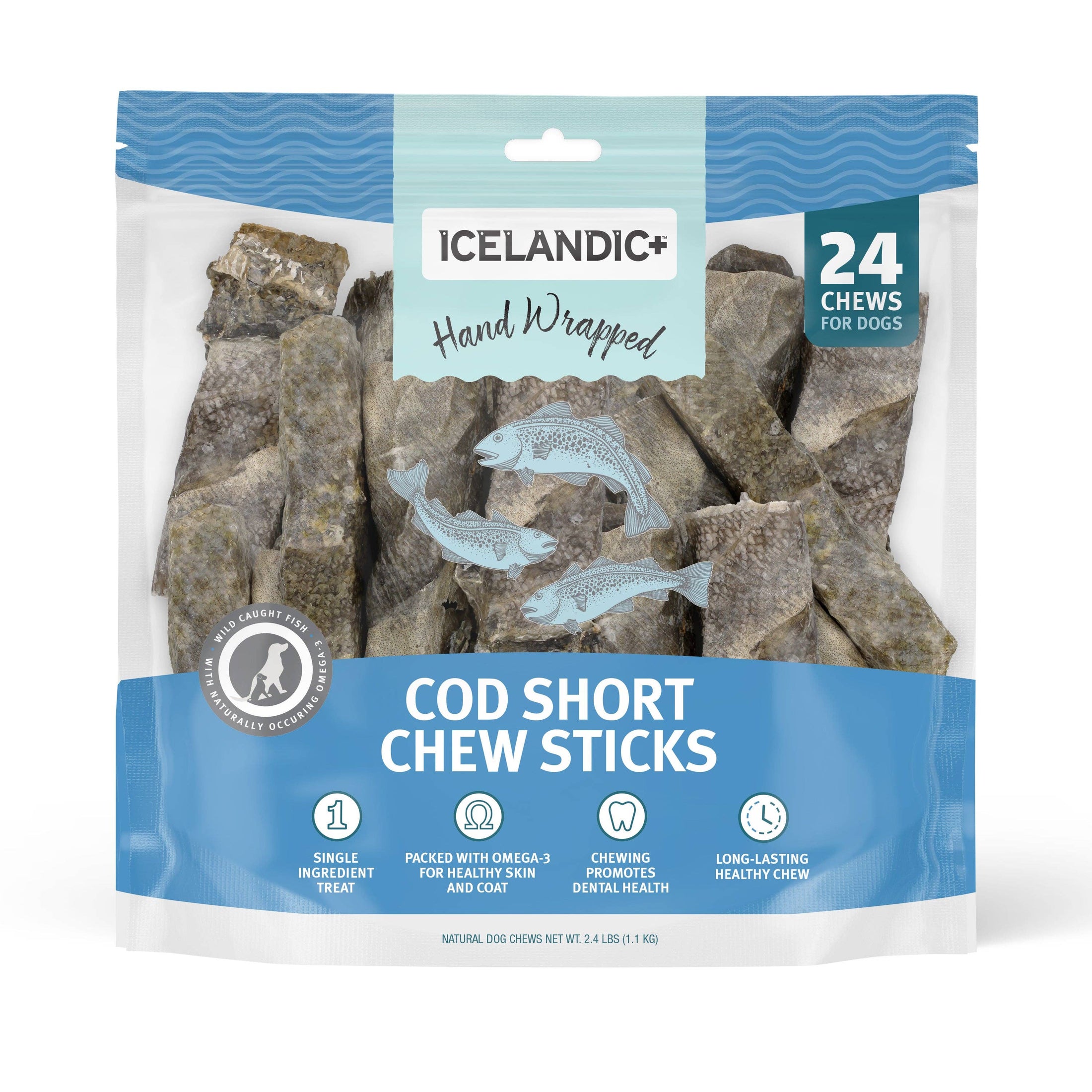 Icelandic+ Cod Skin 5" Short Chew