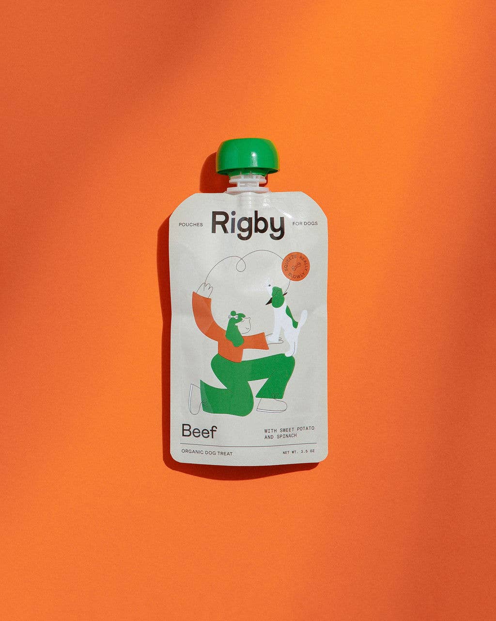 Rigby Organic Beef Squeeze Pouch for Dogs