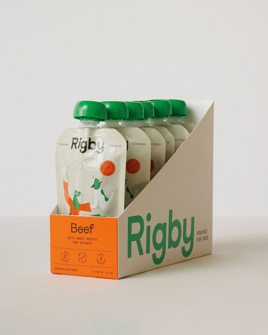 Rigby Organic Beef Squeeze Pouch for Dogs
