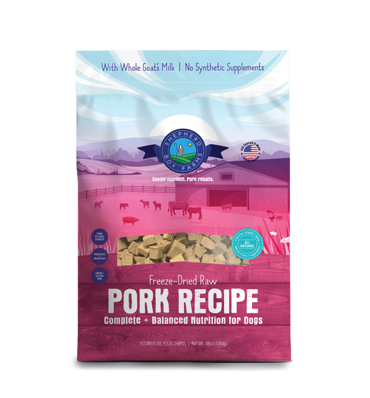 Shepherd Boy Farms Freeze Dried Pork Dog Food