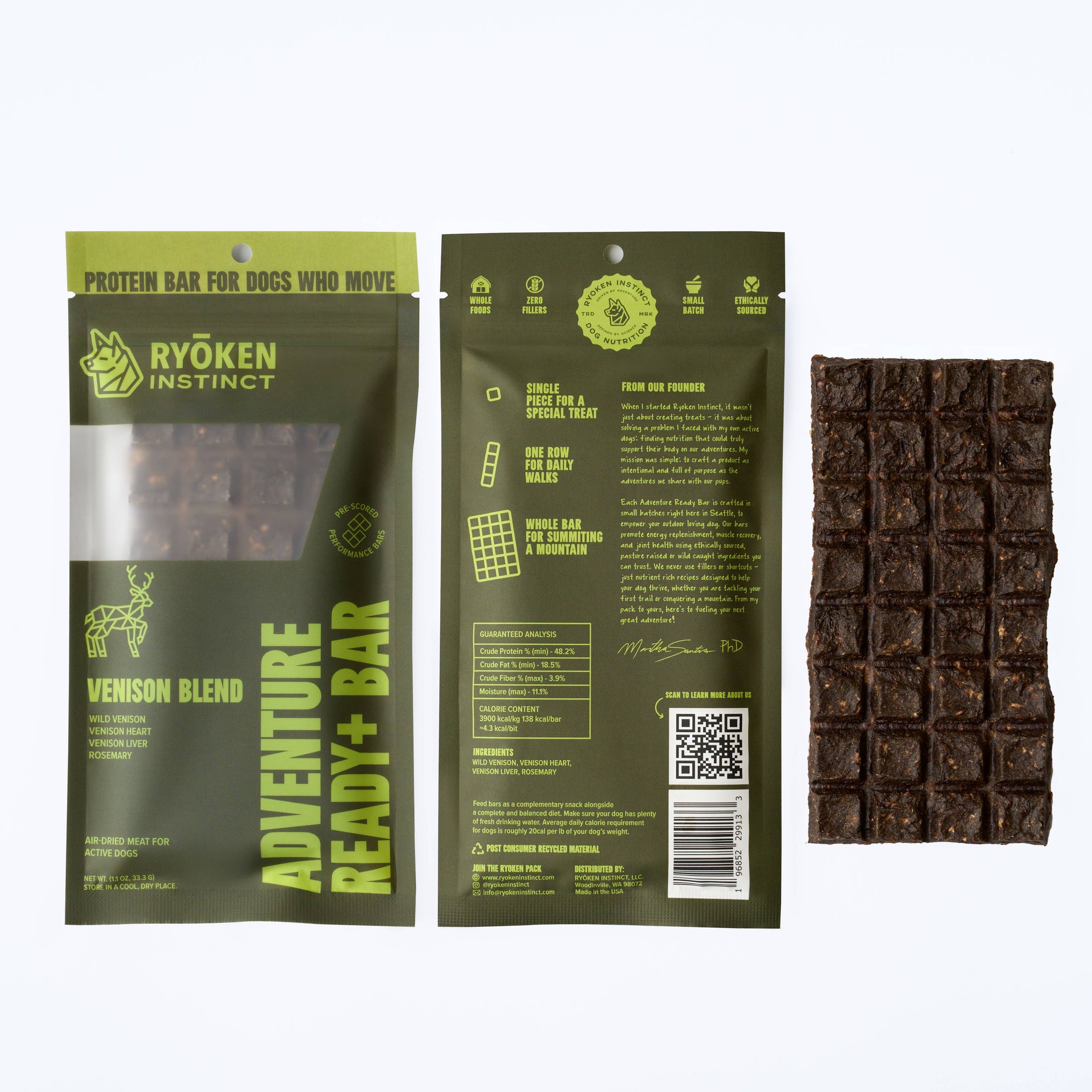 Ryoken Venison Adventure Ready Bar