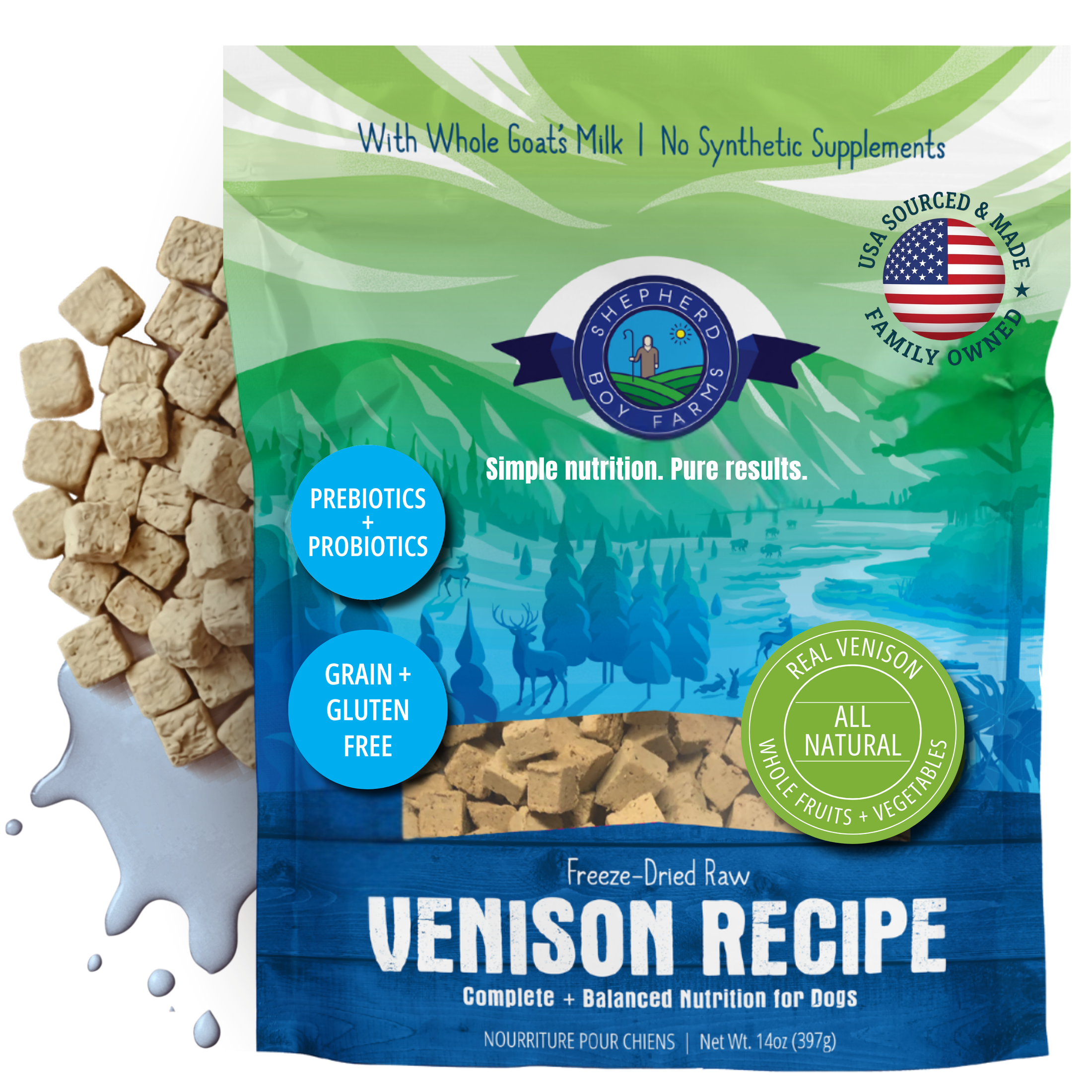 Freeze Dried Venison Recipe Food for Dogs