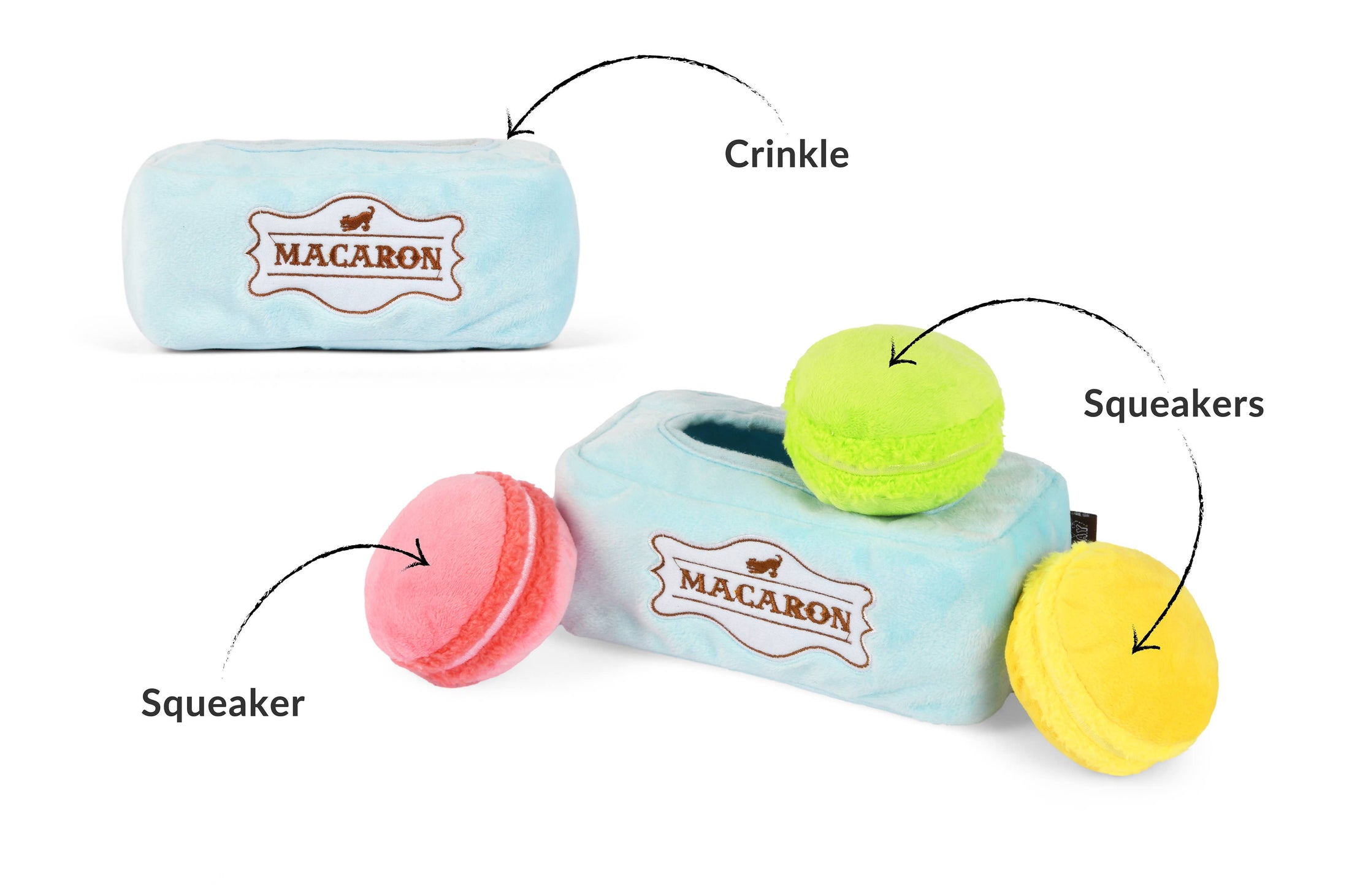 Pup Cup Cafe Plush Dog Toys