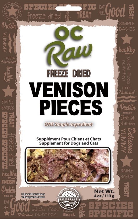 OC Raw Freeze Dried Venison