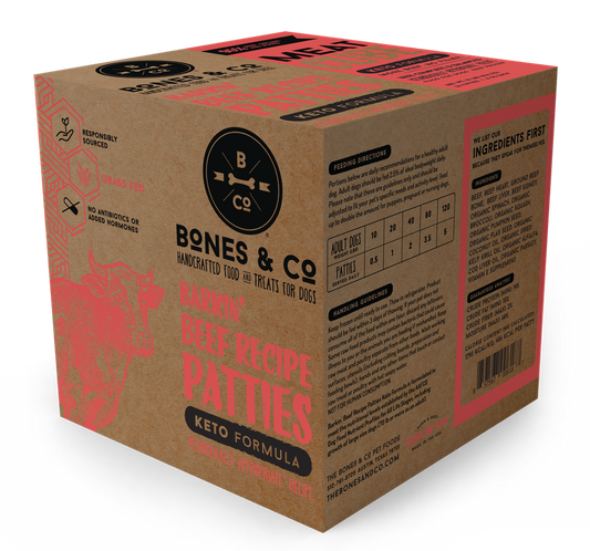 Bones & Co Frozen Raw Dog Food - Beef