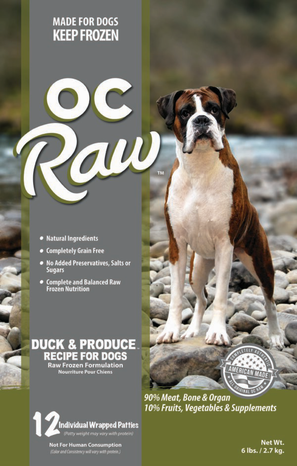 OC Raw Frozen Raw Dog Food - Duck