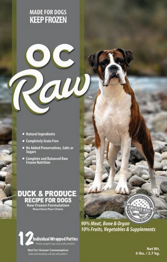 OC Raw Frozen Raw Dog Food - Duck