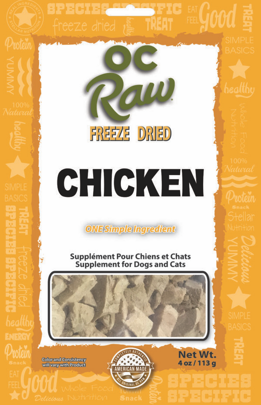 OC Raw Freeze Dried Chicken Pieces