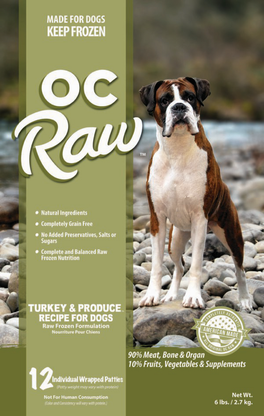 OC Raw Turkey and Produce