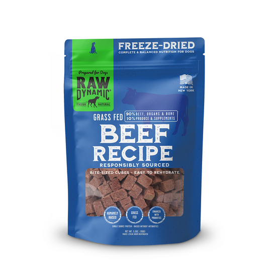 Raw Dynamic Freeze Dried Raw Dog Food - Beef