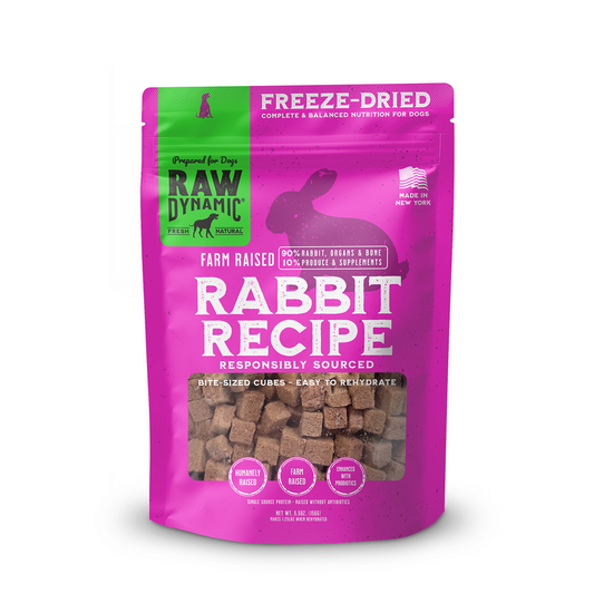 Raw Dynamic Freeze Dried Raw Dog Food - Rabbit