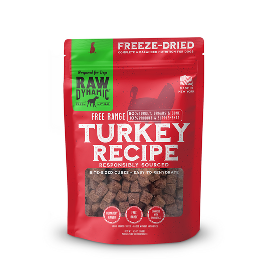 Raw Dynamic Freeze Dried Raw Dog Food - Turkey