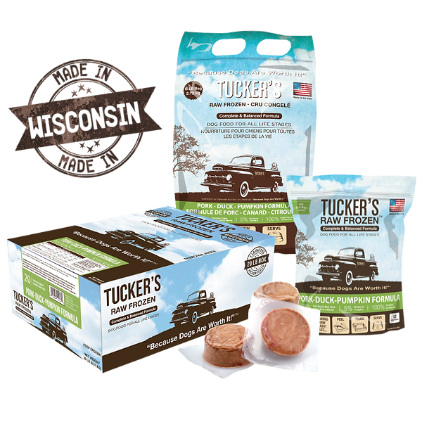 Tucker's Frozen Raw Dog Food - Pork, Duck & Pumpkin