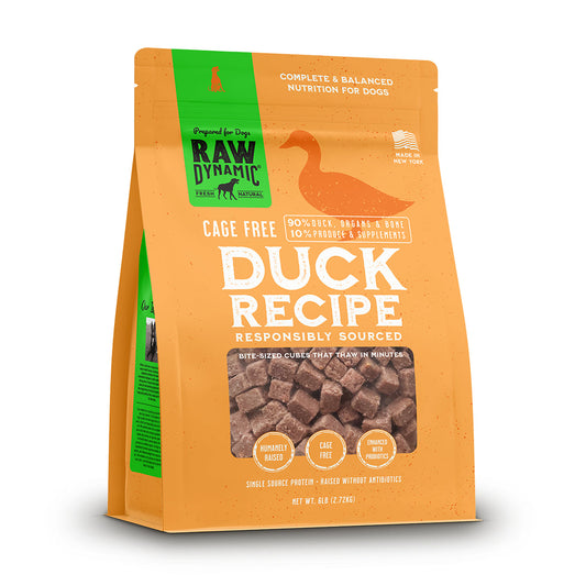Raw Dynamic Frozen Raw Dog Food - Duck