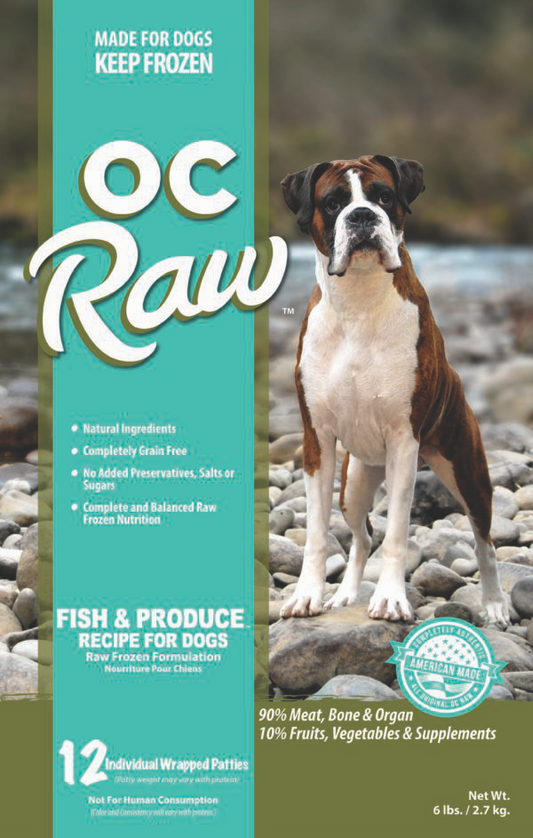 OC Raw Frozen Raw Dog Food - Fish