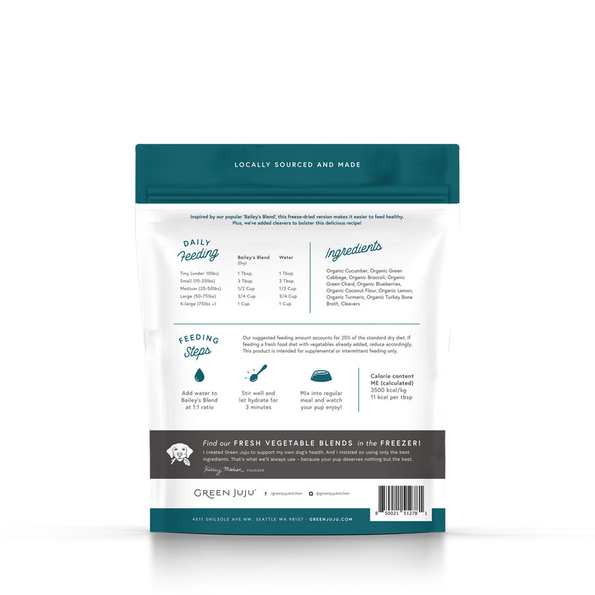 Green Juju Bailey's Blend Freeze Dried