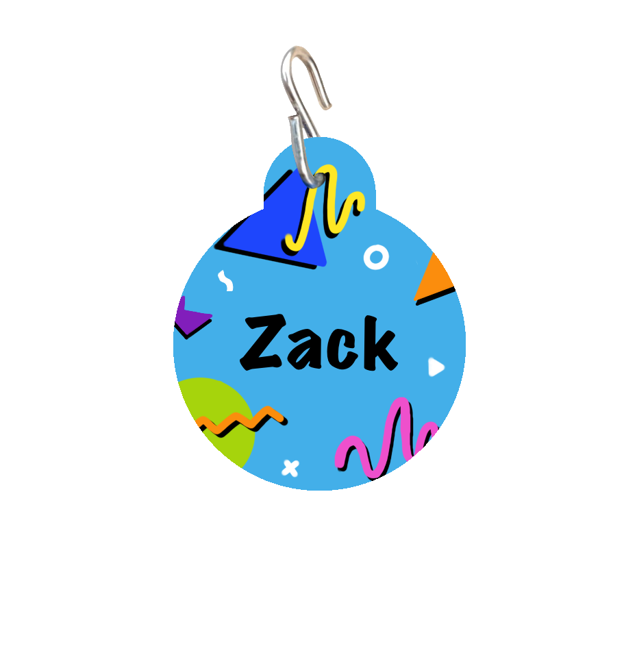 La etiqueta de identificación de Zack