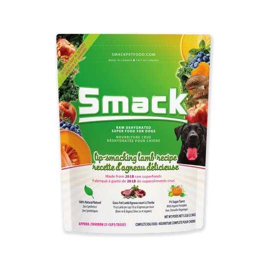 Smack Dehydrated Raw Dog Food - Lip Smacking Lamb