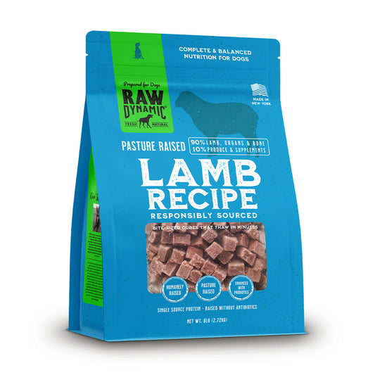 Raw Dynamic Frozen Raw Dog Food - Lamb