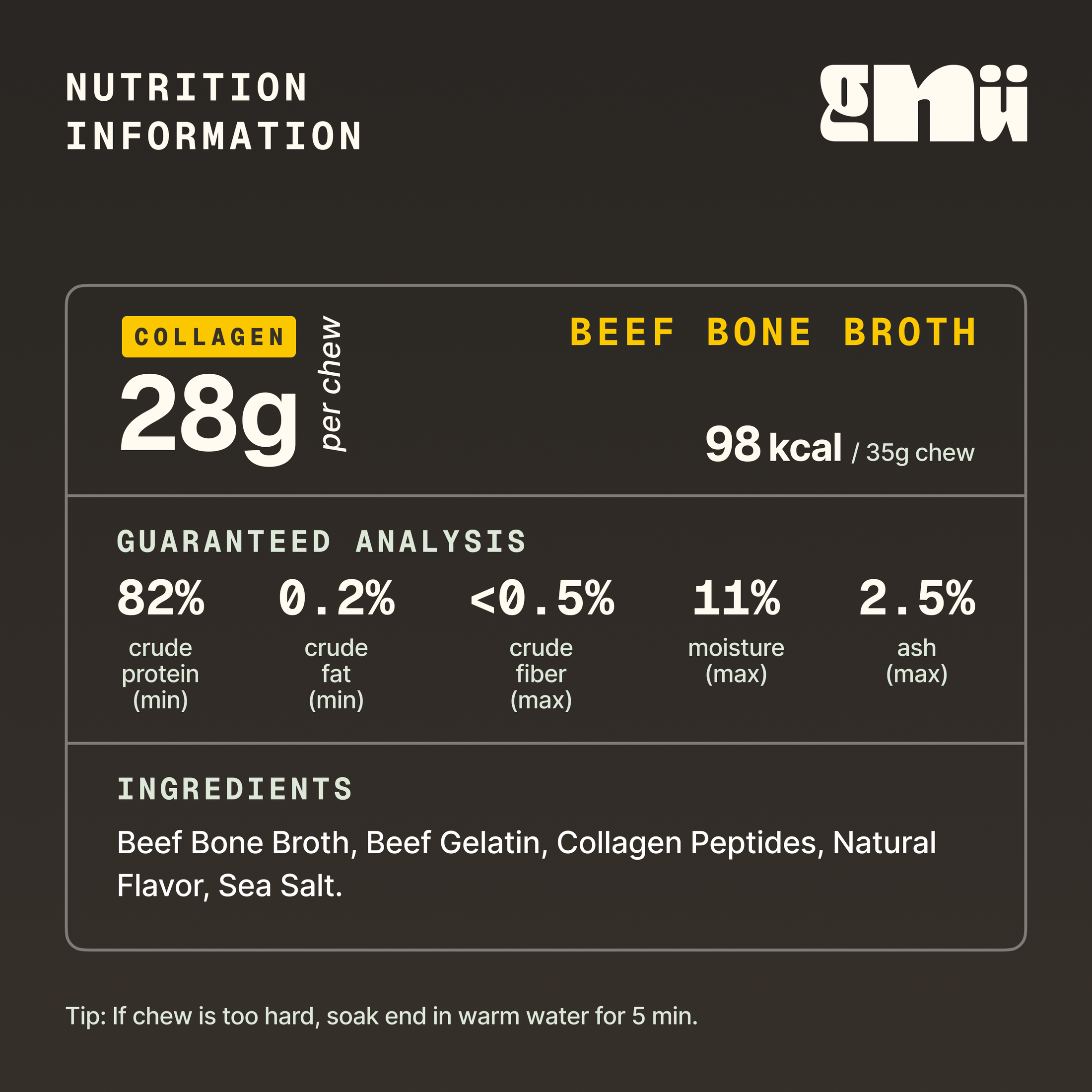 Gnu Bone Broth Chew