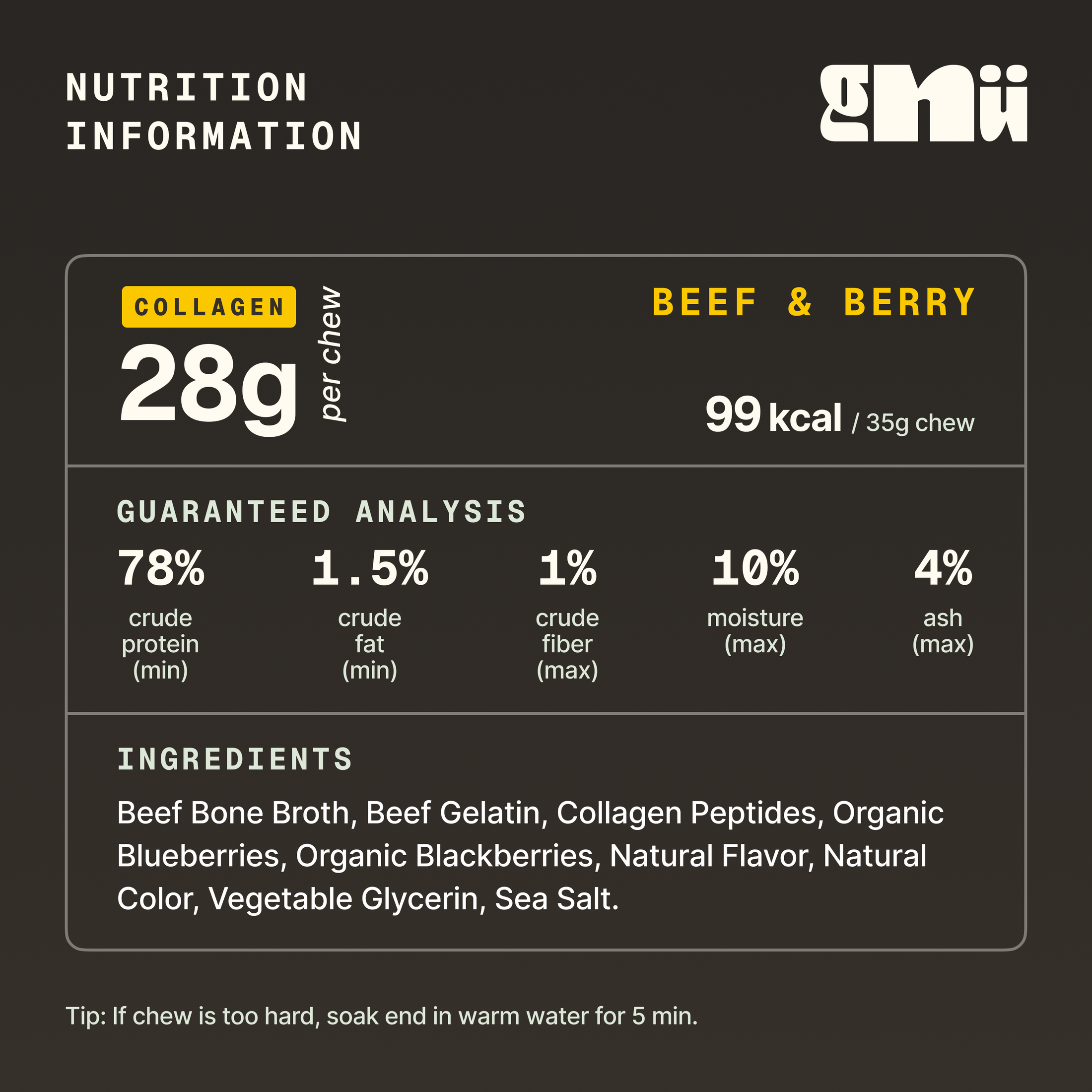 Gnu Bone Broth Chew