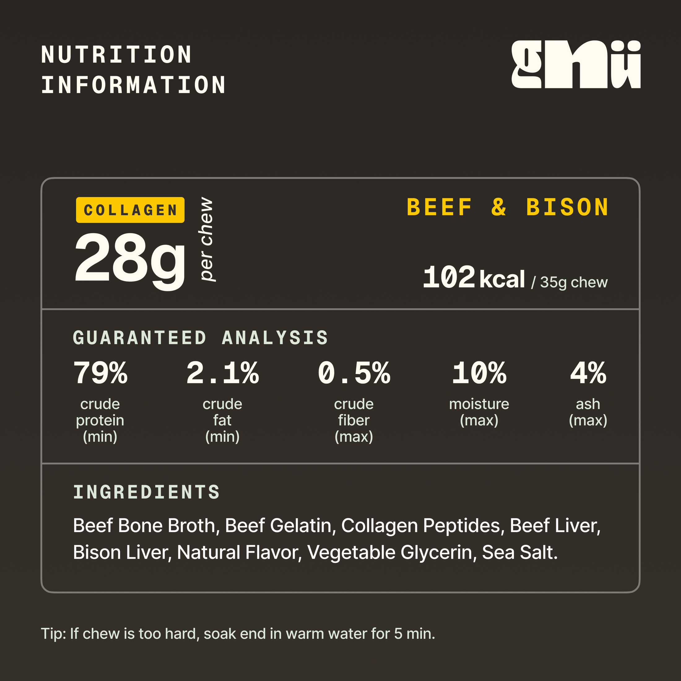 Gnu Bone Broth Chew