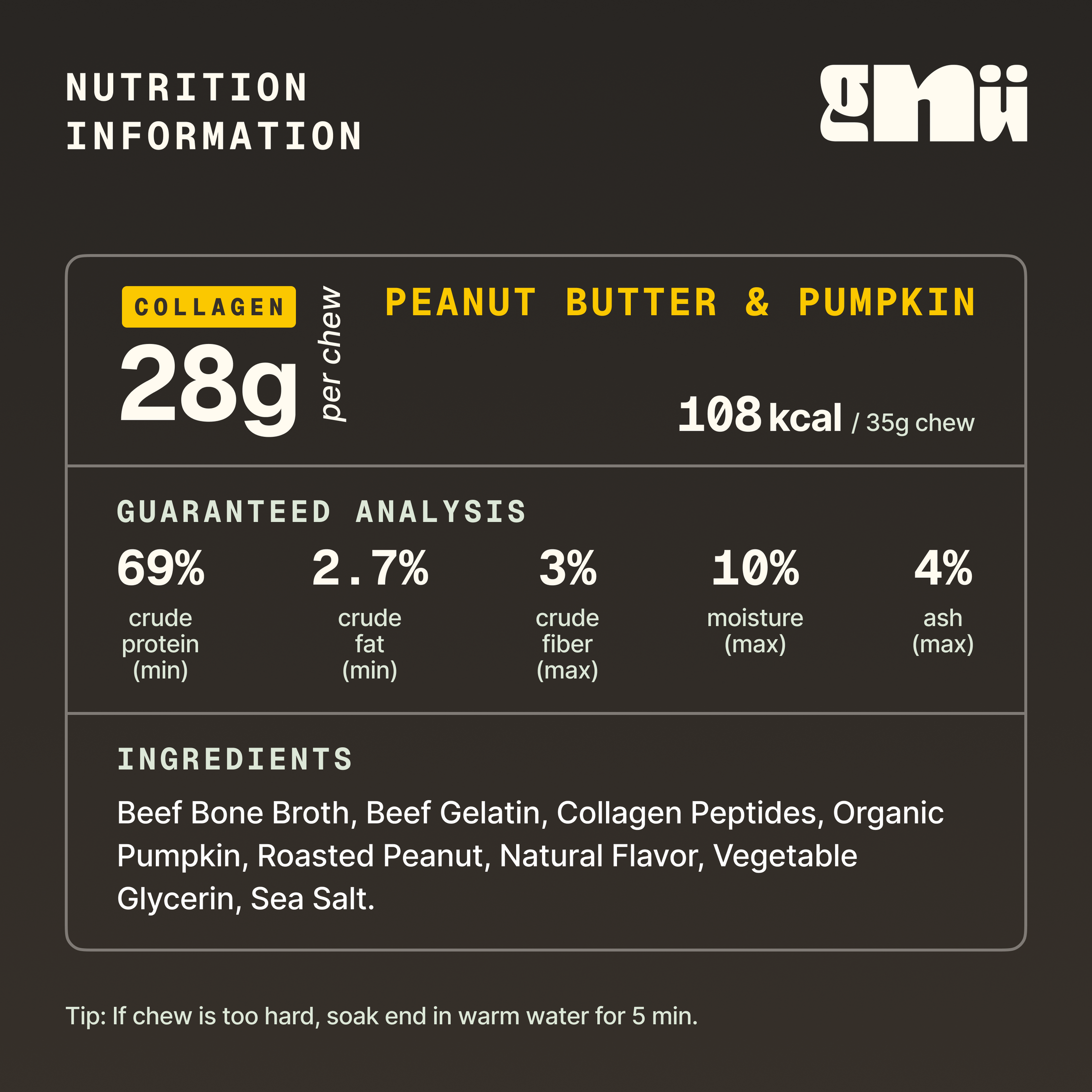 Gnu Bone Broth Chew