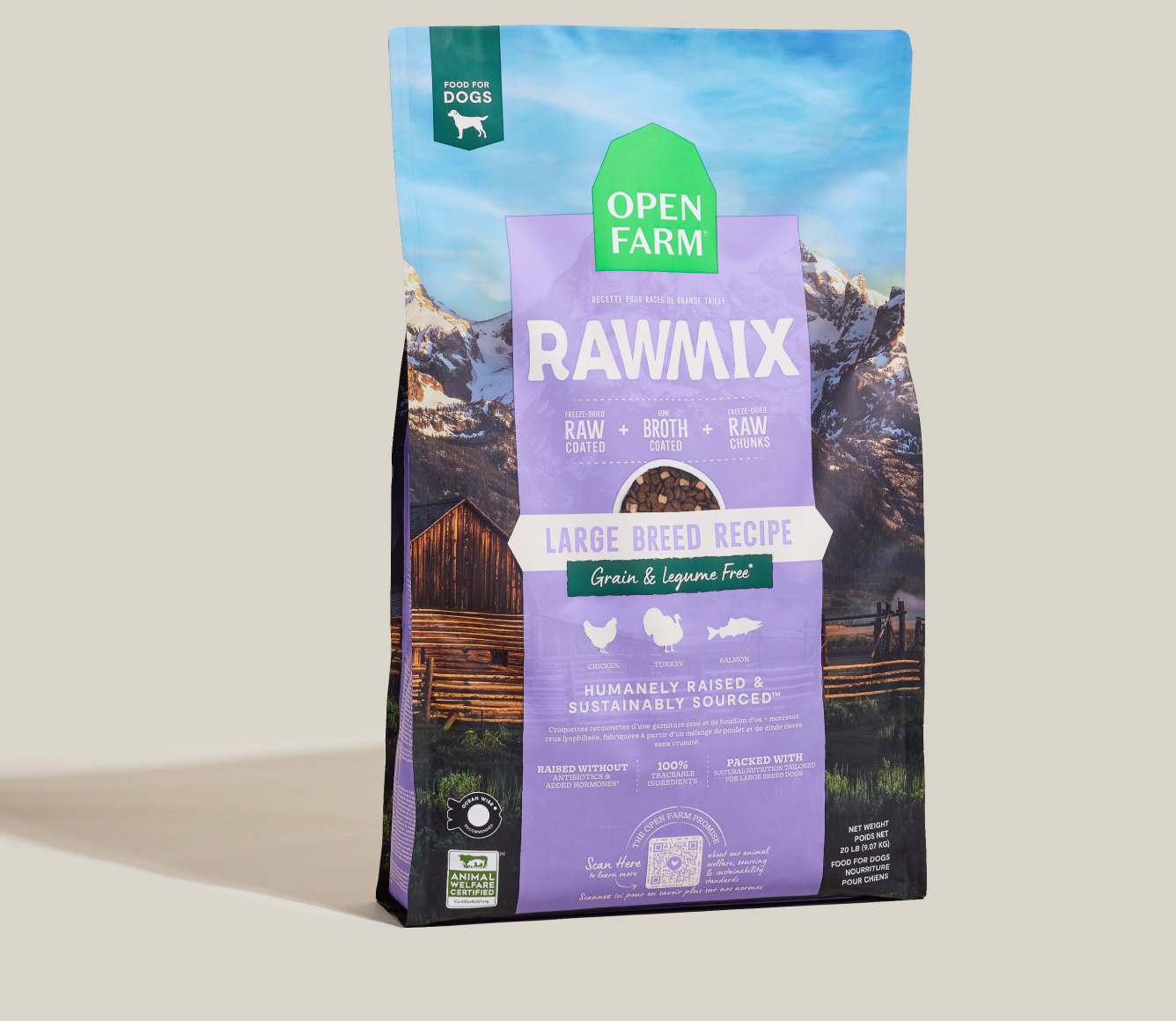 Open Farm RawMix GF Large Breed Dog