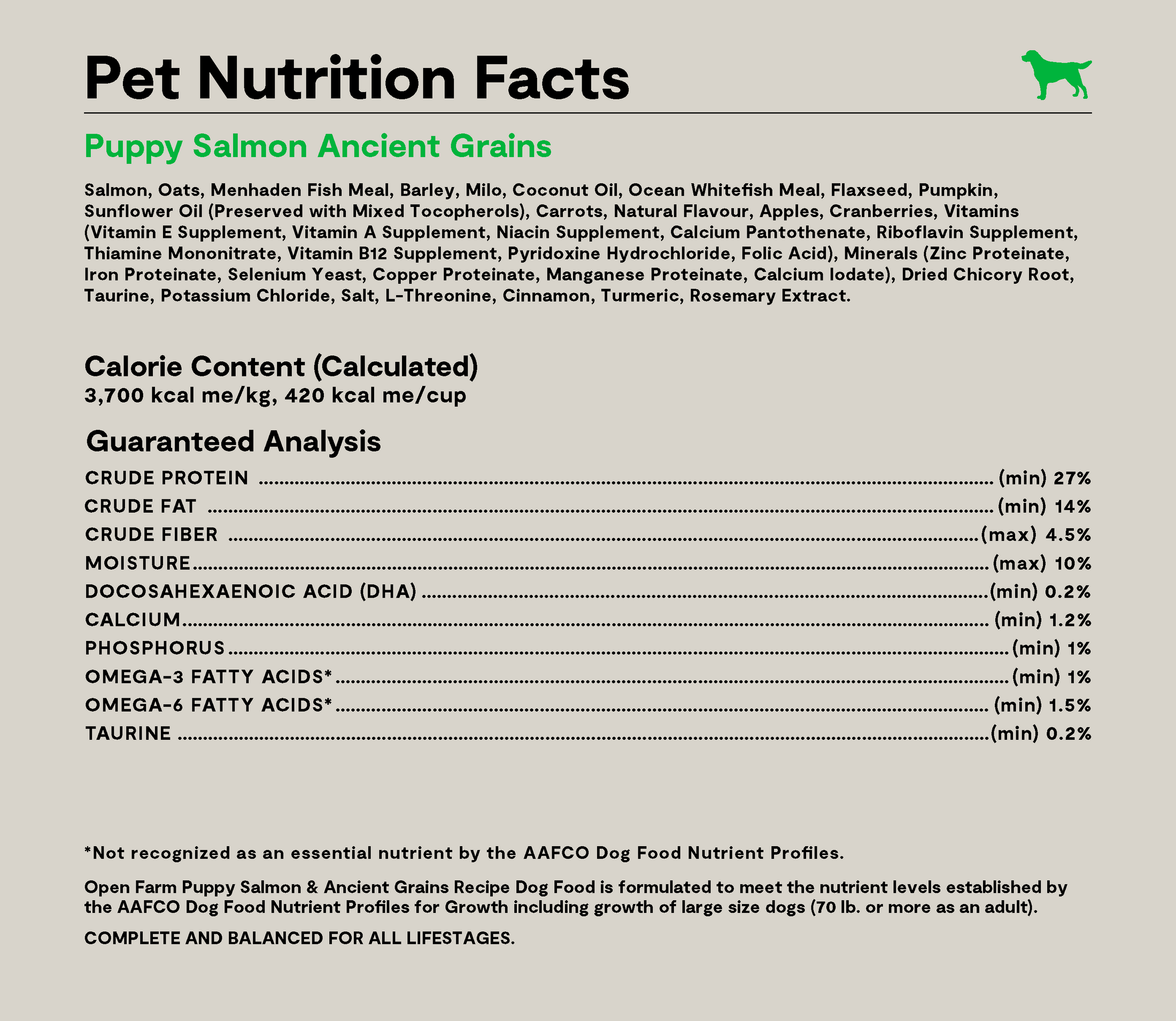 Open Farm Ancient Grain Puppy Salmon